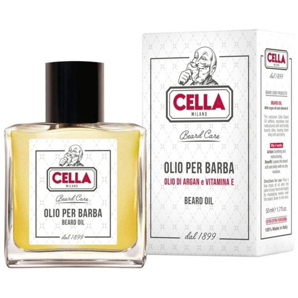 CELLA OLIO PER BARBA OLIO DI ARGAN E VITAMINA E 50 ML