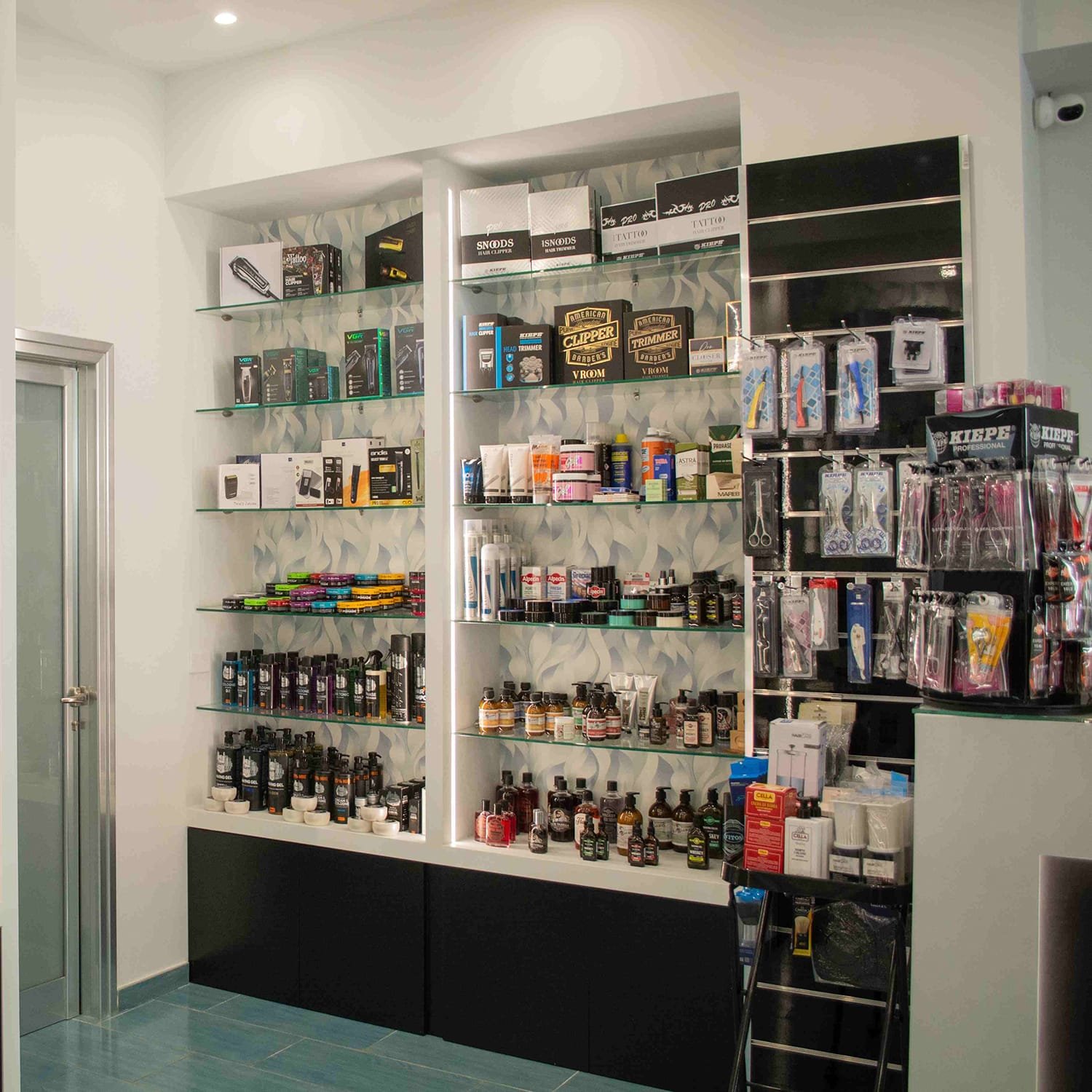 Reparto barberia e prodotti per barba